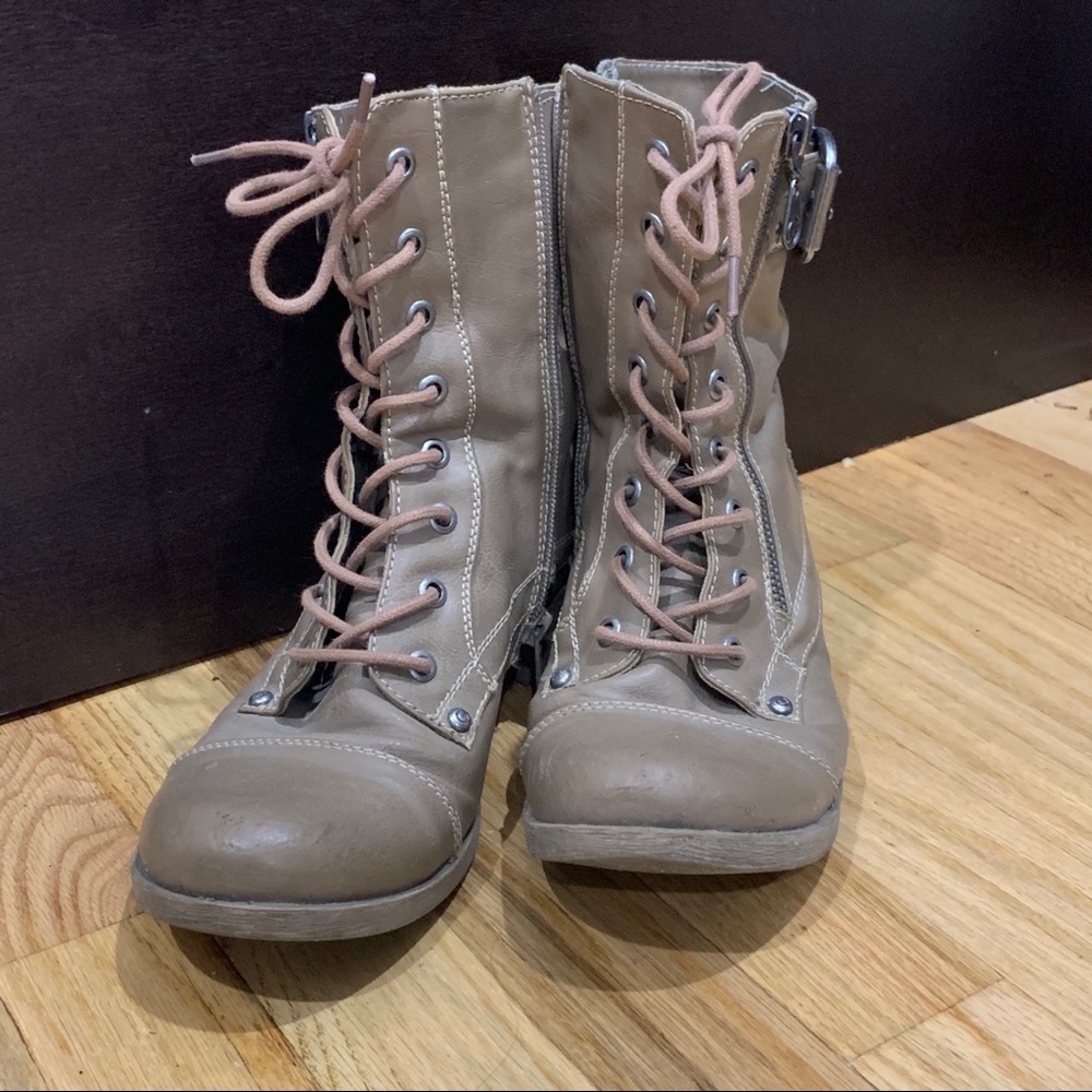 Guess Moto Boots in Taupe